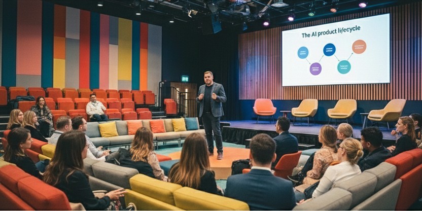 Speaking at conference about AI product lifecycle